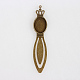 Bronze antique supports fer signet cabochon(PALLOY-N0084-14AB-NF)-1