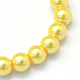 Baking Painted Pearlized Glass Pearl Round Bead Strands(X-HY-Q003-4mm-67)-2