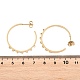 304 Stainless Steel Stud Earring Findings(STAS-C182-01D-G)-3