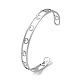 304 Stainless Steel Open Cuff Bangles(BJEW-P307-05P)-1