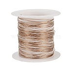 304 Stainless Steel Wire, Ion Plating(IP), Round, Rose Gold, 0.3mm, 28 Gauge(STAS-A115-01RG-0.3mm)