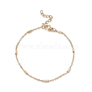 Ion Plating(IP) 304 Stainless Steel Satellite Chain Bracelets for Men Women, Golden, 6-7/8 inch(17.4cm)(STAS-B039-12G)