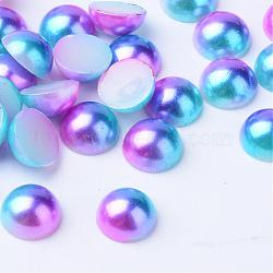 Imitation Pearl Acrylic Cabochons, Dome, Royal Blue, 6x3mm, about 5000pcs/bag(OACR-R063-6mm-01)