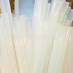 Hot Melt Plastic Glue Sticks, Use for Glue Gun, Clear, 19.7x0.7cm(SCRA-PW0004-195B)