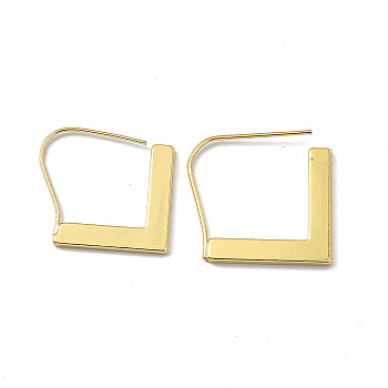 Brass Arrow Dangle Earrings for Women, Golden, 29.5x27x1.5mm, Pin: 0.8mm