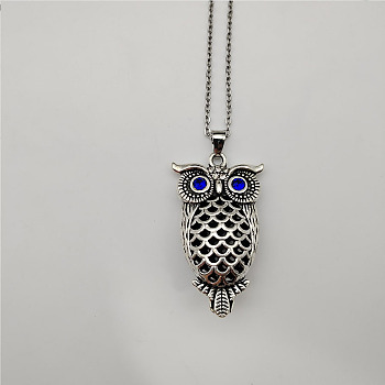 Owl Pendant Necklace for Women Men