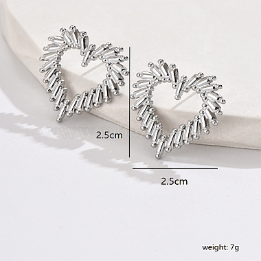 Non-Tarnish 304 Stainless Steel Stud Earrings(HO9823-2)-3