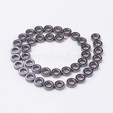 Non-magnetic Synthetic Hematite Beads Strands(G-P341-08-10x3mm)-2