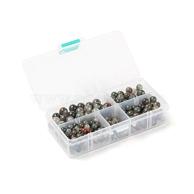 340Pcs 4 Sizes Natural African Bloodstone Beads(G-LS0001-32)-7