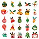 50Pcs Christmas Theme Cartoon Paper Stickers(DIY-P085-12)-6