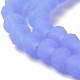 Brins de perles de verre de couleur unie imitation jade(EGLA-A034-J8mm-MD03)-4