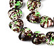 brins de perles de turquoise synth&eacute;tiques peintes par pulv&eacute;risation(G-N352-28A-06)-3