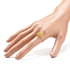 Round Natural Gemstone Braided Finger Ring(RJEW-JR00496)-3