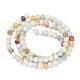 Brins de perles d'amazonite de fleurs naturelles(G-G692-01F-4mm)-3
