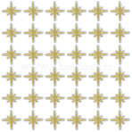 100Pcs Star Computerized Embroidery Cloth Self Adhesive Patches, Stick On Patch, Costume Accessories, Appliques, Light Khaki, 31x30x1.5mm(PATC-CY0001-37B)