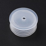 PE Injection Ports, for Filling Bottle Stoppers, Clear, 27~28.5x14.5mm, Hole: 3mm(AJEW-WH0479-70C)