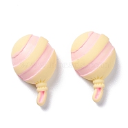 Opaque Resin Cabochons, Balloon, Moccasin, 27x17x10mm(CRES-J044-03A)