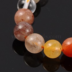Natural Gemstone Beads Strands, Round, Mixed Stone, 6mm, Hole: 1mm, about 68pcs/strand, 16 inch(G-J240-19-6mm)