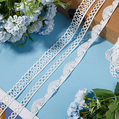 15 Yards 3 Styles Polyester Lace Trims(OCOR-GF0002-65)-4