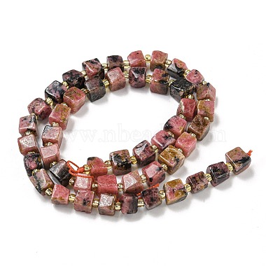 rhodonite naturelles brins de perles(G-G053-B11-01A)-3