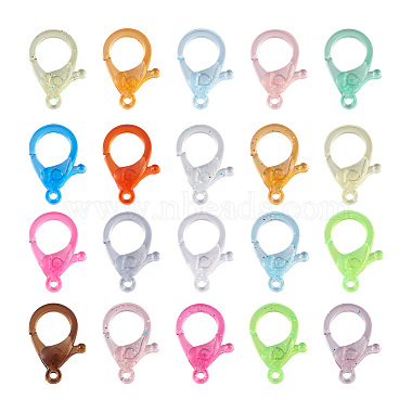 Mixed Color Others Plastic Lobster Claw Clasps