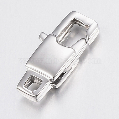 Stainless Steel Color Rectangle Stainless Steel Lobster Claw Clasps