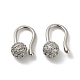 Rack Plating Brass Micro Pave Cubic Zirconia Dangle Earring(EJEW-C086-15P)-1