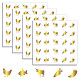 Rectangle Plastic Self-Adhesive Restaurant Menu Label Stickers(AJEW-WH20177-002)-1