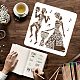Plastic Reusable Drawing Painting Stencils Templates(DIY-WH0202-360)-3