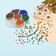7 Colors Glass Round Seed Beads(SEED-YW0001-24C-02)-7
