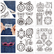 4 Sheets 11.6x8.2 Inch Stick and Stitch Embroidery Patterns(DIY-WH0455-031)-1