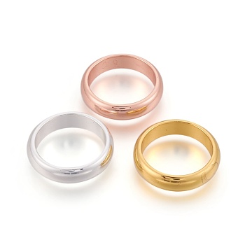 Electroplated Non-magnetic Synthetic Hematite Rings, Mixed Color, Size: 11, 20mm