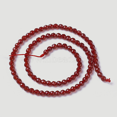 Natural Carnelian Beads Strands(G-F596-12A-4mm)-2