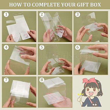 Transparent Plastic PET Box Gift Packaging(CON-WH0052-9x9cm)-4