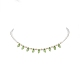 Acrylic Leaf Charm Necklace with Imitation Pearl Beaded for Women(NJEW-JN04138)-4