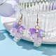 Glass Flower Dangle Earrings(EJEW-JE05661-02)-2