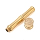 Golden Tone Brass Wax Seal Stamp Head with Bamboo Stick Shaped Handle(STAM-K001-05G-H)-2