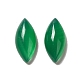 Cabochons d'agate onyx vert naturel teints(G-G975-02)-3