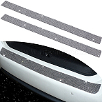 2Pcs Resin Rhinestone Glue Non-slip Car Door Stickers, Crystal, 600x50x2mm(AJEW-GF0013-31B)