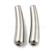 304 Stainless Steel Tube Beads, Stainless Steel Color, 20x5mm, Hole: 1.5mm(FIND-A039-02P)