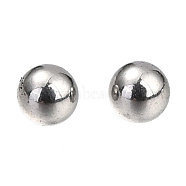 304 Stainless Steel Beads, No Hole/Undrilled, Solid Round, Stainless Steel Color, 2mm(STAS-H139-01A-P)