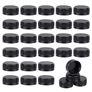 Plastic Bottle Cap, Column, Black, 41x16mm, Inner Diameter: 39mm(SIL-WH0045-61B)