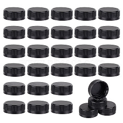 Plastic Bottle Cap, Column, Black, 41x16mm, Inner Diameter: 39mm(SIL-WH0045-61B)