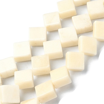 Natural White Jade Beads Strands, Rhombus, 12x12x4.5mm, Hole: 1mm, about 35pcs/strand, 15.47 inch(39.3cm)