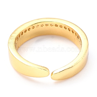 Adjustable Real 18K Gold Plated Brass Enamel Finger Rings(RJEW-L071-23G)-4