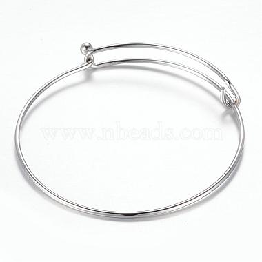 Adjustable 304 Stainless Steel Expandable Bangle Making(BJEW-G515-03P)-2