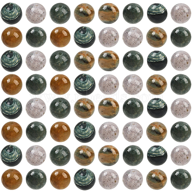 100個の天然インド瑪瑙ビーズ(G-SP0001-20C)-1
