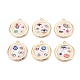 Printed Alloy Enamel Pendants(ENAM-N071-10G)-1