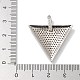 Placage de crémaillère en laiton micro pavé pendentifs en zircone cubique(KK-L224-039P)-3