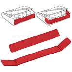 8Pcs 2 Styles Rectangle Felt Bag Base Shaper, Saver and Insert for Wallet on Chain Bag, Red, 18~25.9x2.9~2.95x0.6cm, 4pcs/style(DIY-WR0004-37A)